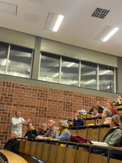 Jan Gehm answers questions from the audience